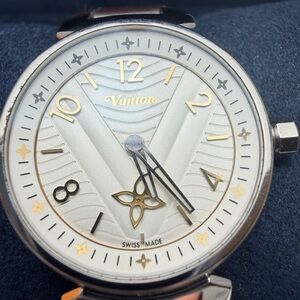 Louis Vuitton Gold and Silver Dial Watch